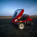 Renault Racoon concept car showcasing its amphibious design with rugged off-road capabilities and water-ready features