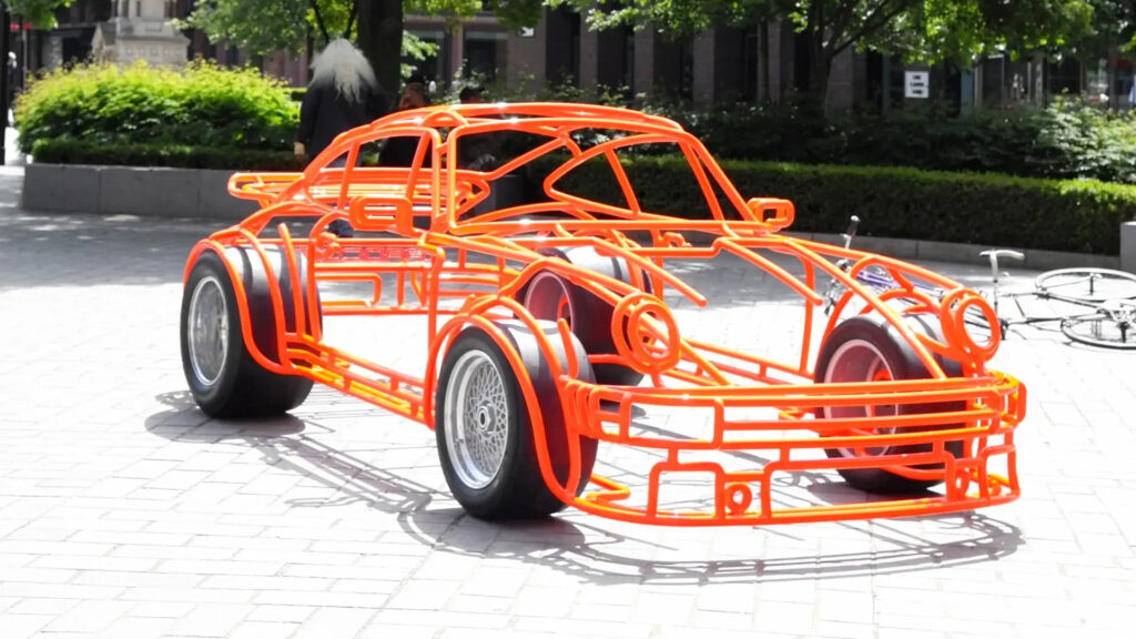 Benedict Radcliffe's Porsche 934 Steel Sculpture