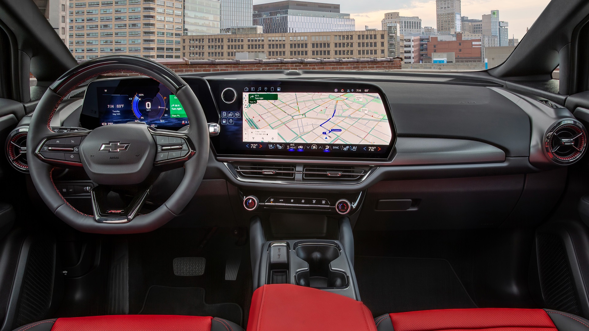 Over-the-air software update process Graphic representation of the over-the-air software update process for unsold Chevy Equinox EV models.