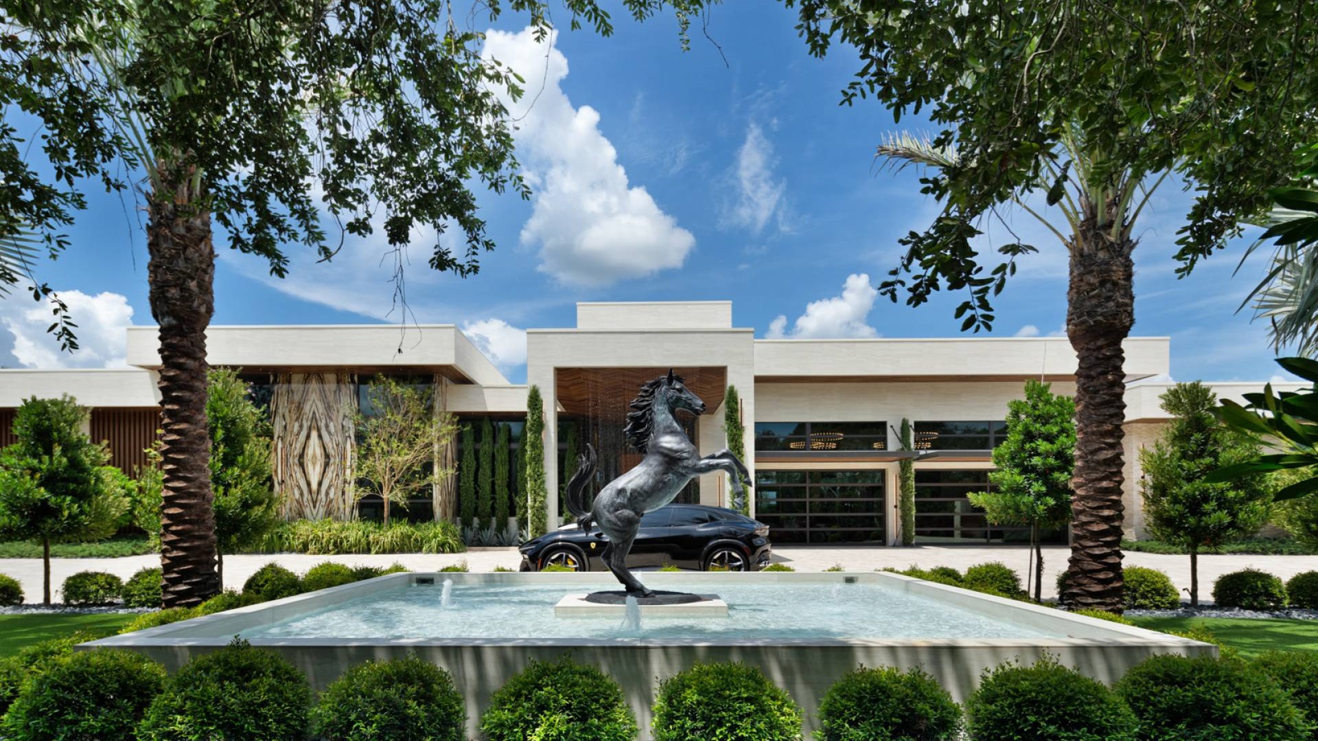 Spacious 30-foot-long bar in Casa Maranello