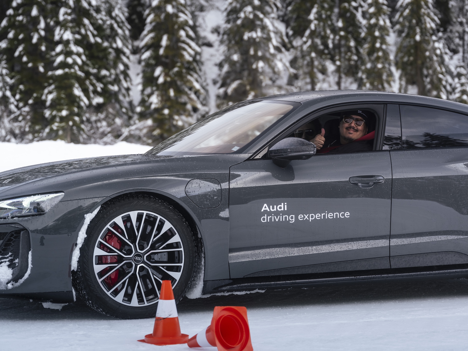 Audi RS E-Tron GT Performance demonstrating unexpected nimbleness for a 5,000-pound EV.