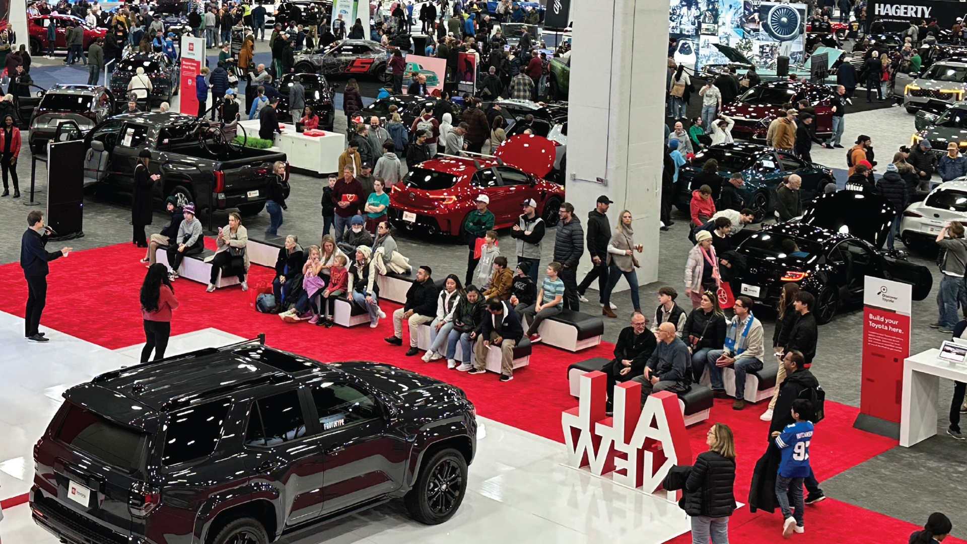 The Ford Mustang GTD Spirit of America on display at the 2025 Detroit Auto Show.