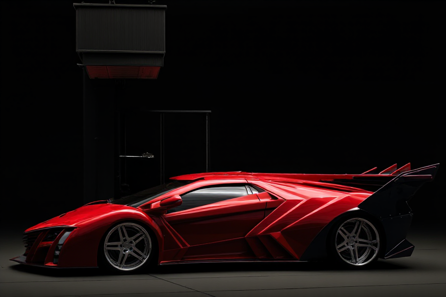 Striking front view of BEAST with vertical headlamps and bold grille