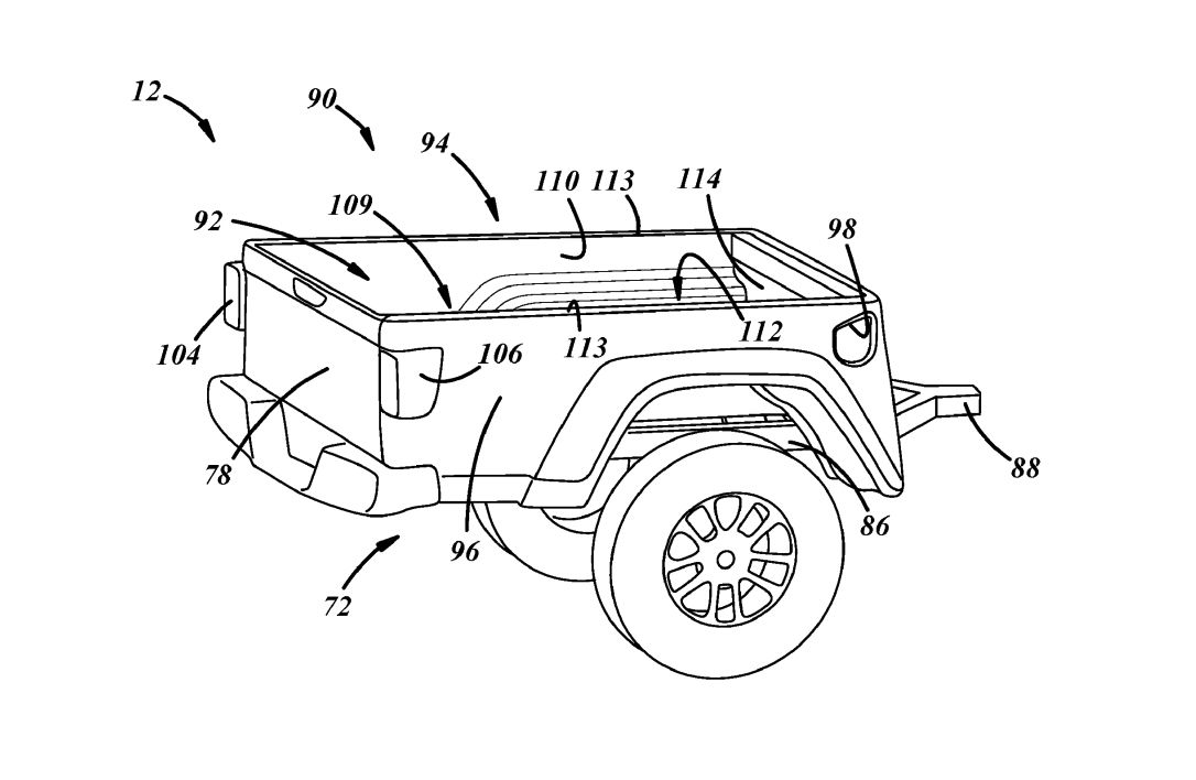 Jeep off-road trailer design patent