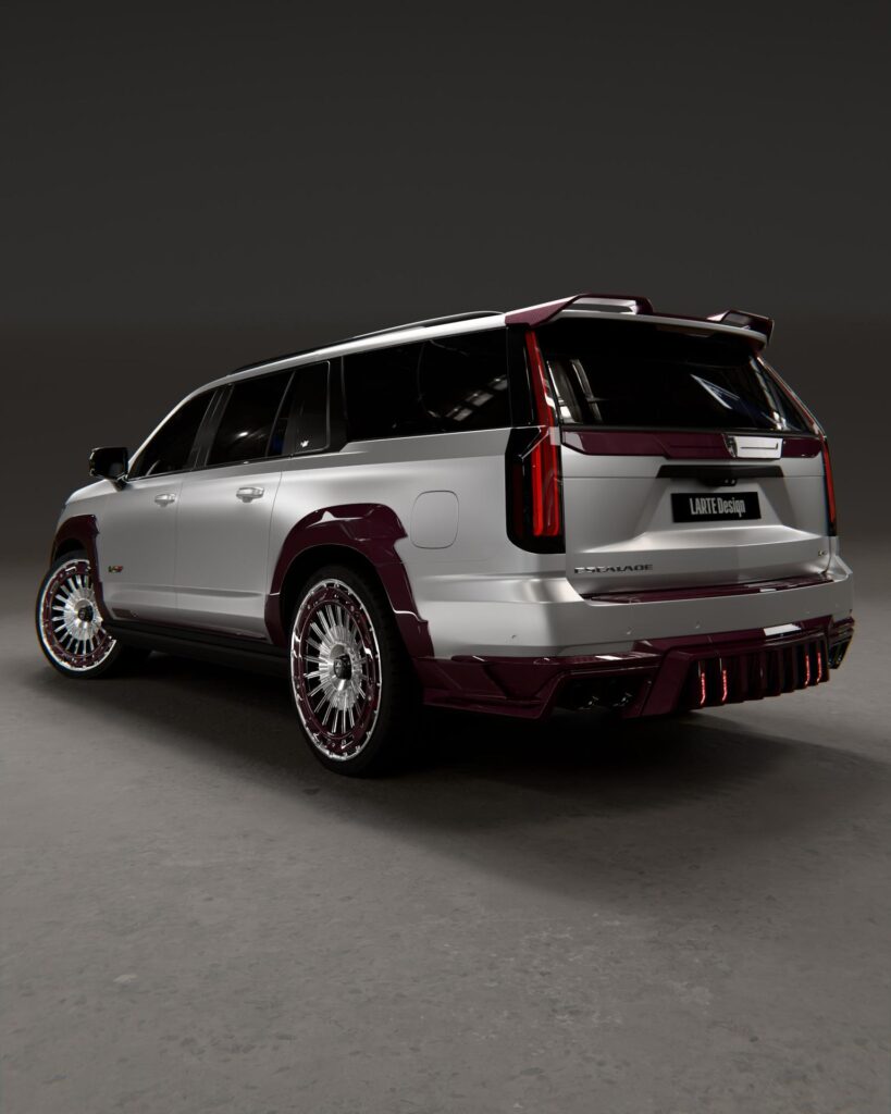 carskingdom1 LARTE Design ESTHETE Burgundy Carbon Cadillac Escalade Program Larte Design Escalade Esthete Burgundy Carbon Tuning Program